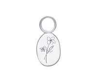 Cosmos Birth Flower Silver Charms CH-344